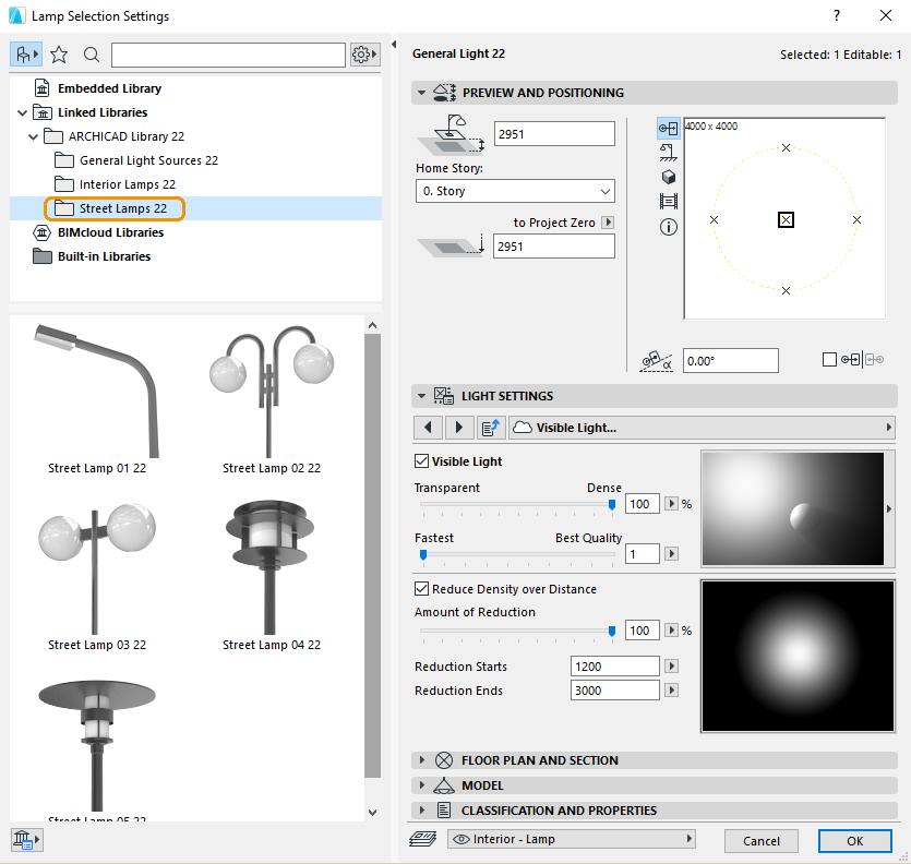 Archicad's Street Lamps