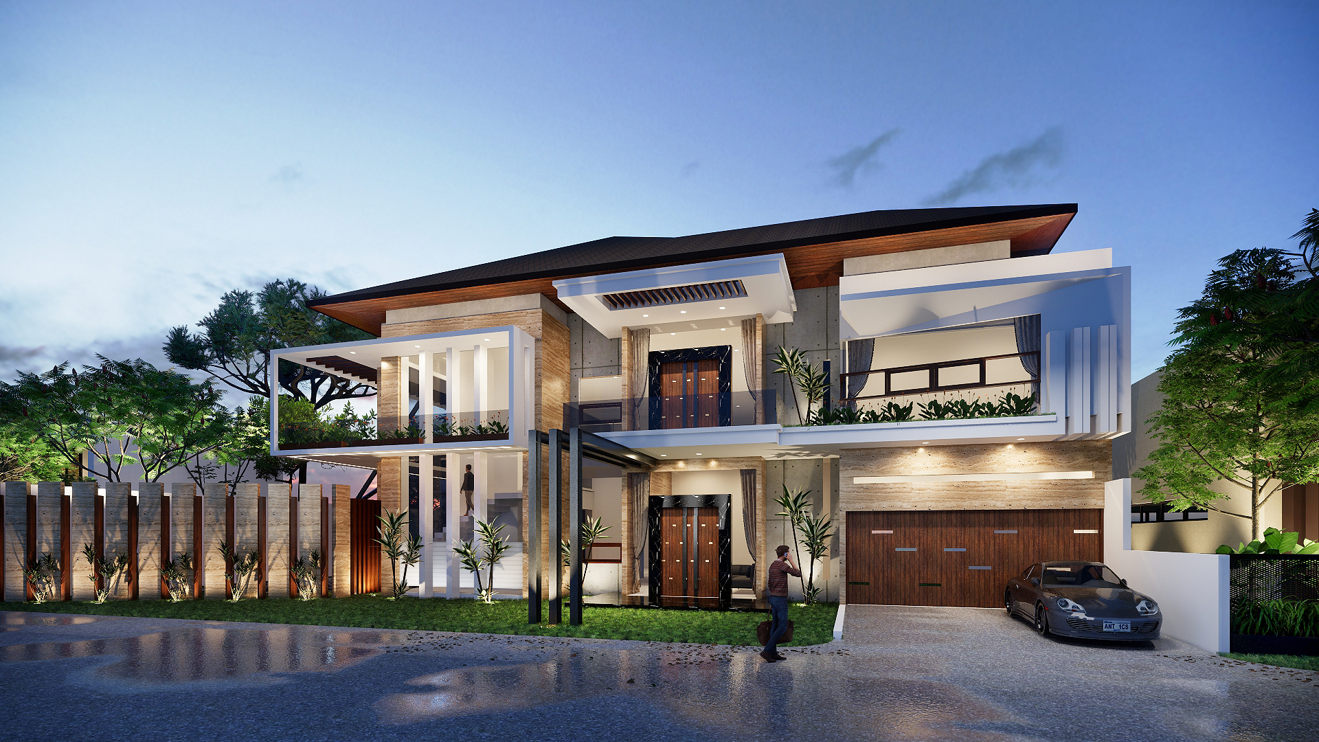 Private mansion design by Enscape user m4m3ts
